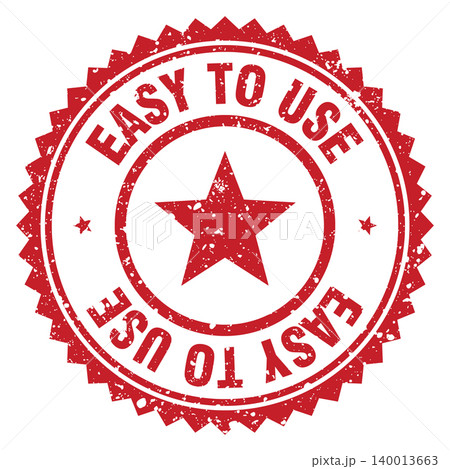 easy to use red grunge round stamp. easy to use stamp 140013663