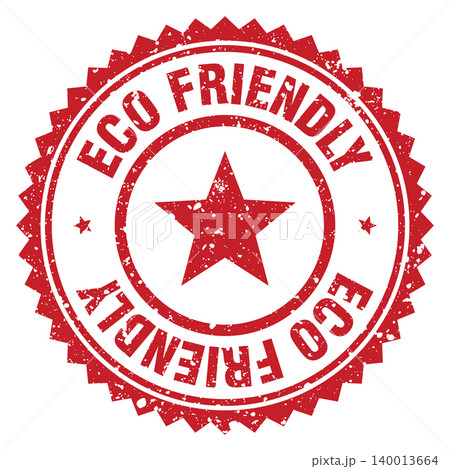 eco friendly red grunge round stamp. eco friendly stamp eco friendly red grunge round stamp. eco friendly stamp 140013664