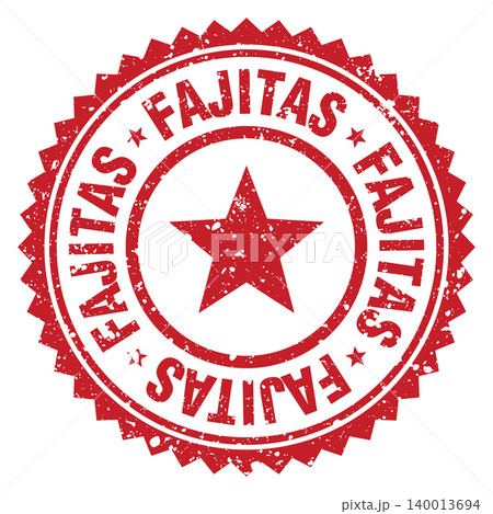 fajitas red grunge round stamp. fajitas stamp 140013694