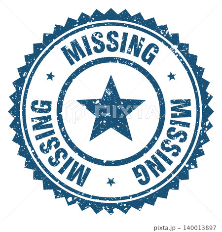 missing blue grunge round stamp. missing stamp missing blue grunge round stamp. missing stamp 140013897