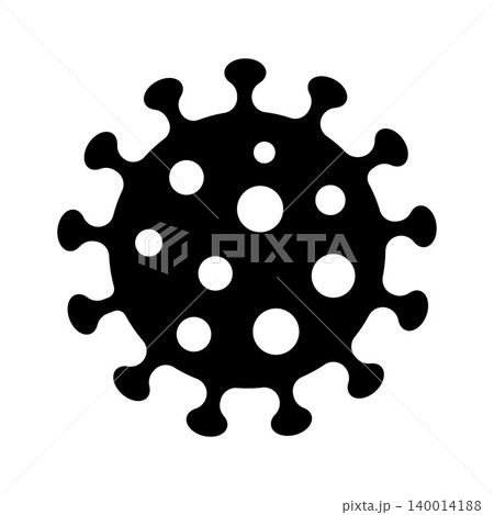 Black hantavirus silhouette illustration, isolated viral germ icon for rodent borne infection, disease risk, medical warning, contamination, public health safety and prevention design Black hantavirus silhouette illustration, isolated viral germ icon for rodent borne infection, disease risk, medical warning, contamination, public health safety and prevention design 140014188