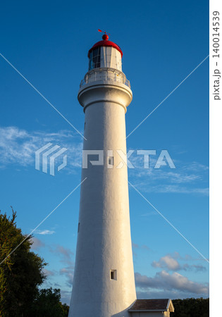 Split Point Lighthouse at sunset in Aireys Inlet, Great Ocean Road, Australia Split Point Lighthouse at sunset in Aireys Inlet, Great Ocean Road, Australia 140014539