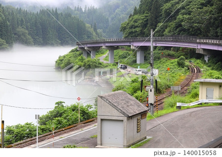 福島県只見線　早戸駅 140015058