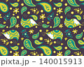 Light Green Paisley seamless pattern, vector eps Light Green Paisley seamless pattern, vector eps 140015913