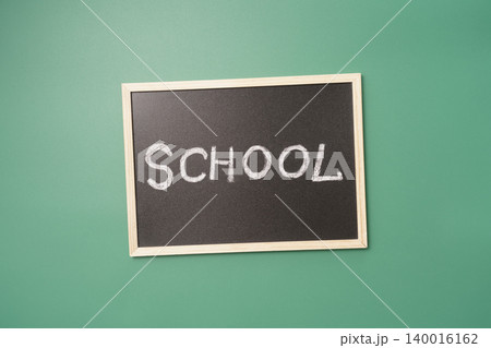 School chalkboard green background education concept School chalkboard green background education concept 140016162