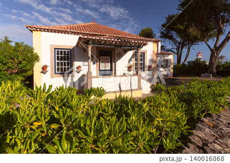 Traditional coastal house near Santa Marta lighthouse in Cascais Portugal Traditional coastal house near Santa Marta lighthouse in Cascais Portugal 140016868