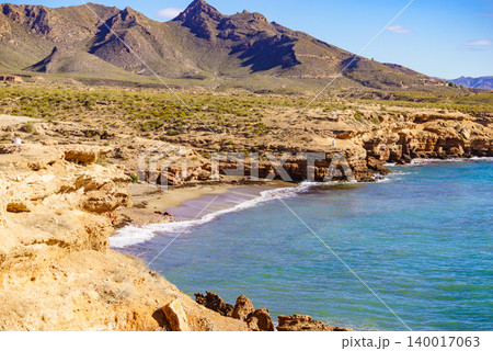 Coastline of Mazarron Bay in Murcia Spain Coastline of Mazarron Bay in Murcia Spain 140017063