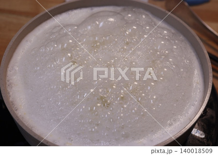 Boiling Liquid in Cooking Pot Boiling Liquid in Cooking Pot 140018509