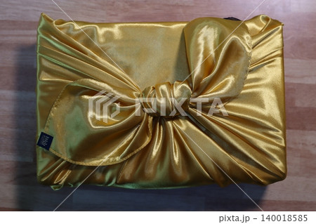 Golden Satin Gift Package with Bow Golden Satin Gift Package with Bow 140018585
