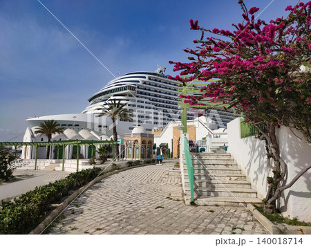 La Goulette cruise port and terminal at La Goulette, Tunisia 140018714