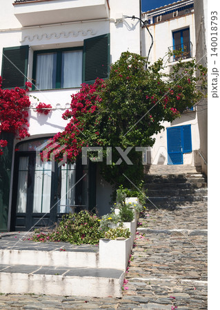 Beautiful mediterranean White Houses of Cadaques Costa Brava Spain Beautiful mediterranean White Houses of Cadaques Costa Brava Spain 140018793