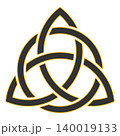 Triquetra circle interlaced 140019133