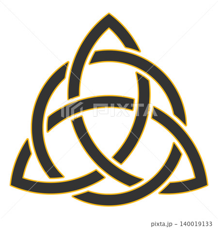 Triquetra circle interlaced 140019133