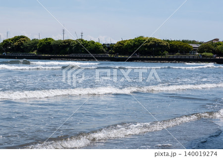 片瀬東浜海岸  江の島の夏  湘南  神奈川 140019274