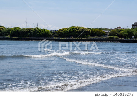 片瀬東浜海岸  江の島の夏  湘南  神奈川 140019278