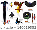 ゴクラクチョウの一覧 140019552