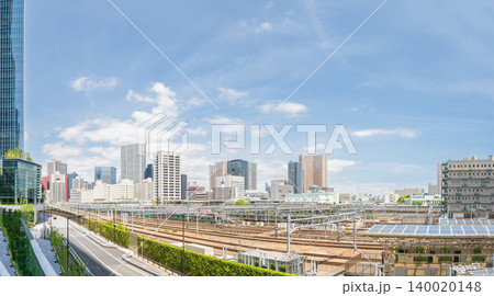 「東京都」高輪ゲートウェイシティーから芝浦方向を望む 140020148