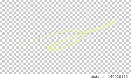 Hand-drawn swirl line illustration with light yellow-green watercolor accent material Hand-drawn swirl line illustration with light yellow-green watercolor accent material 140020156