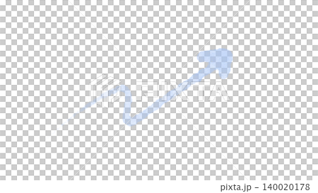 Hand-drawn upward arrow illustration, light blue watercolor arrow material. Hand-drawn upward arrow illustration, light blue watercolor arrow material. 140020178