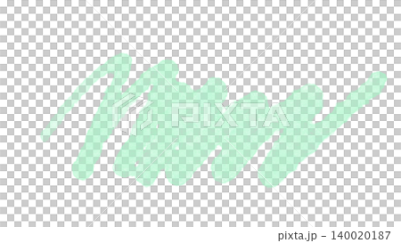 手描きジグザグスクリブルのイラスト ミントグリーンの水彩マーカー素材 手描きジグザグスクリブルのイラスト ミントグリーンの水彩マーカー素材 140020187