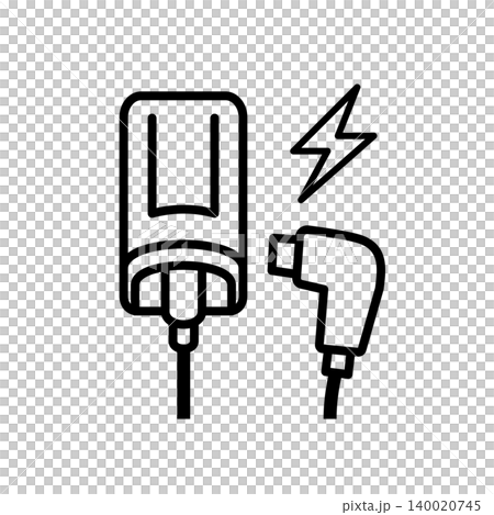 EV outlet vector icon 140020745