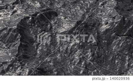 Rugged Black Stone Mountain Texture 3d render. Rugged Black Stone Mountain Texture 3d render. 140020936