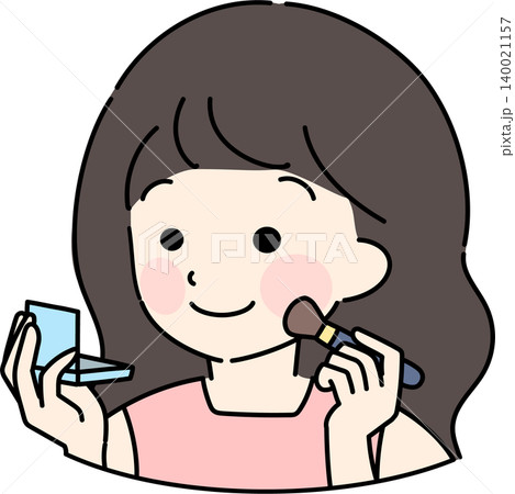 メイクをする女性 メイクをする女性 140021157