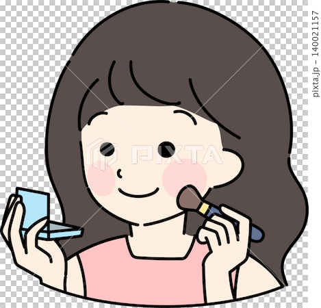 メイクをする女性 メイクをする女性 140021157