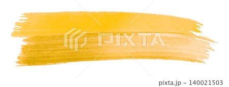 yellow brush isolated on transparent background yellow watercolor yellow brush isolated on transparent background yellow watercolor 140021503