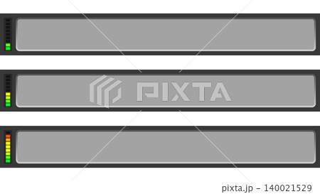 音量メーターのついたテロップ枠セット(3種類) 音量メーターのついたテロップ枠セット(3種類) 140021529