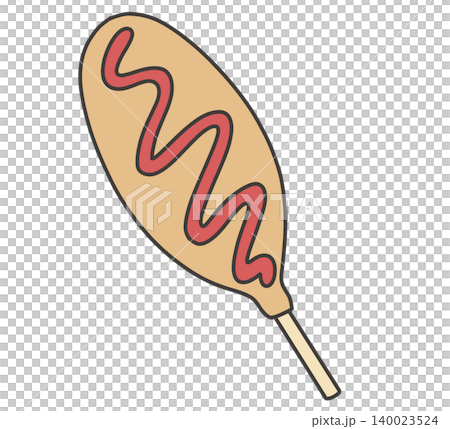 American hot dog with ketchup American hot dog with ketchup 140023524