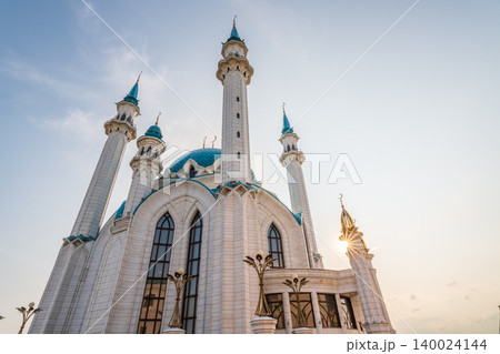 Kul Sharif mosque in Kazan Kremlin, Tatarstan, Russia. It is tourist attraction of Kazan. Kul Sharif mosque in Kazan Kremlin, Tatarstan, Russia. It is tourist attraction of Kazan. 140024144