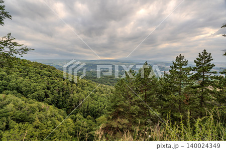 View of the mountains and Kislovodsk from the observation decks of the Kislovodsk Park View of the mountains and Kislovodsk from the observation decks of the Kislovodsk Park 140024349