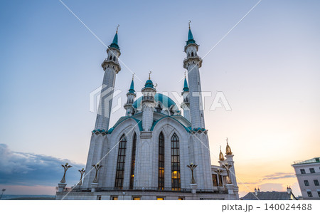 Kul Sharif mosque in Kazan Kremlin, Tatarstan, Russia. It is tourist attraction of Kazan. Kul Sharif mosque in Kazan Kremlin, Tatarstan, Russia. It is tourist attraction of Kazan. 140024488