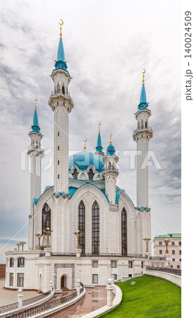 Kul Sharif mosque in Kazan Kremlin, Tatarstan, Russia. It is tourist attraction of Kazan. 140024509