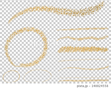 Gold leaf-style decorative set Gold leaf-style decorative set 140024558