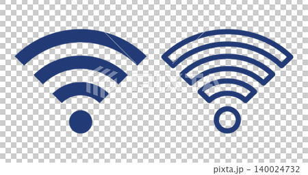 Wi-Fi 圖示(一組 2 個)- 向量素材 Wi-Fi 圖示(一組 2 個)- 向量素材 140024732