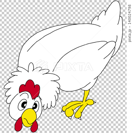 手書き動物イラスト☆ニワトリ 手書き動物イラスト☆ニワトリ 140024798