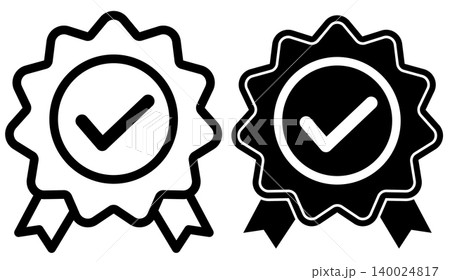 Verified Badge icon. Badge logo. Check Badge sign. Tick Badge symbol. flat style. Verified Badge icon. Badge logo. Check Badge sign. Tick Badge symbol. flat style. 140024817