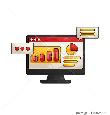 Illustration of Online growth 140024840