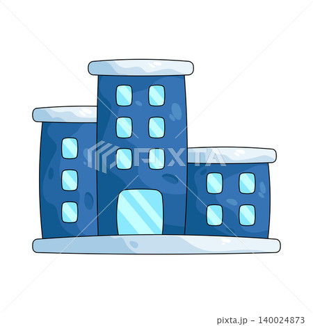 Illustration of public service building Illustration of public service building 140024873