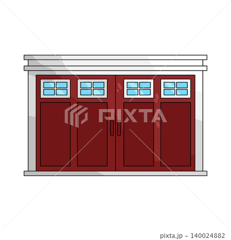 Illustration of garage Illustration of garage 140024882