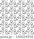てるてる坊主の手描き模様 背景 140024956