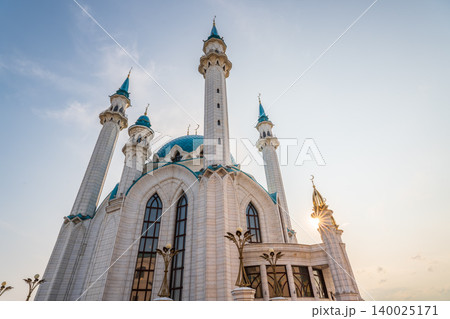 Kul Sharif mosque in Kazan Kremlin, Tatarstan, Russia. It is tourist attraction of Kazan. Kul Sharif mosque in Kazan Kremlin, Tatarstan, Russia. It is tourist attraction of Kazan. 140025171
