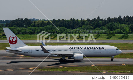AL旅客機と成田空港のNARITA植込み AL旅客機と成田空港のNARITA植込み 140025415