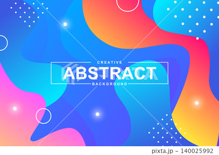 Abstract design with dynamic liquid shapes. Colorful fluid style background for landing page, web banner, wallpaper. Bright composition with gradients, wavy pattern with header vector Illustration. Abstract design with dynamic liquid shapes. Colorful fluid style background for landing page, web banner, wallpaper. Bright composition with gradients, wavy pattern with header vector Illustration. 140025992