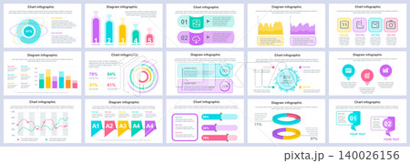 Bundle business and finance infographics presentation slides template. Different charts, diagrams, workflow, flowchart, timeline, schemes design template. Vector info graphic and infographics set. Bundle business and finance infographics presentation slides template. Different charts, diagrams, workflow, flowchart, timeline, schemes design template. Vector info graphic and infographics set. 140026156