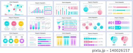 Bundle business and finance infographics presentation slides template. Different charts, diagrams, workflow, flowchart, timeline, schemes design template. Vector info graphic and infographics set. Bundle business and finance infographics presentation slides template. Different charts, diagrams, workflow, flowchart, timeline, schemes design template. Vector info graphic and infographics set. 140026157