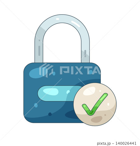 Illustration of lock Illustration of lock 140026441