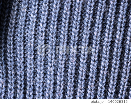 Blue Knitted Fabric Texture Blue Knitted Fabric Texture 140026513